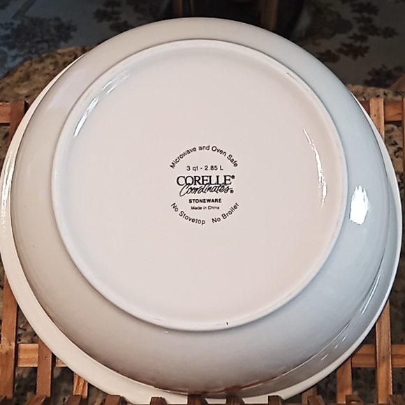 CORELLE Coordinates Vintage 1980's Abundance Pattern Stoneware. 3 qt - 2.85 L. - Picture 6 of 14